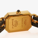 Chanel Stainless Steel Lambskin 20mm Chain Premiere Quartz Watch Gold L