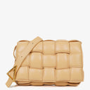 Bottega Veneta Cassette Padded Intrecciato Beige Crossbody Bag