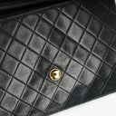 Sac classique à rabat simple en agneau matelassé avec ferrures plaquées or 24K Chanel