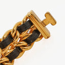 Chanel Stainless Steel Lambskin 20mm Chain Premiere Quartz Watch Gold L