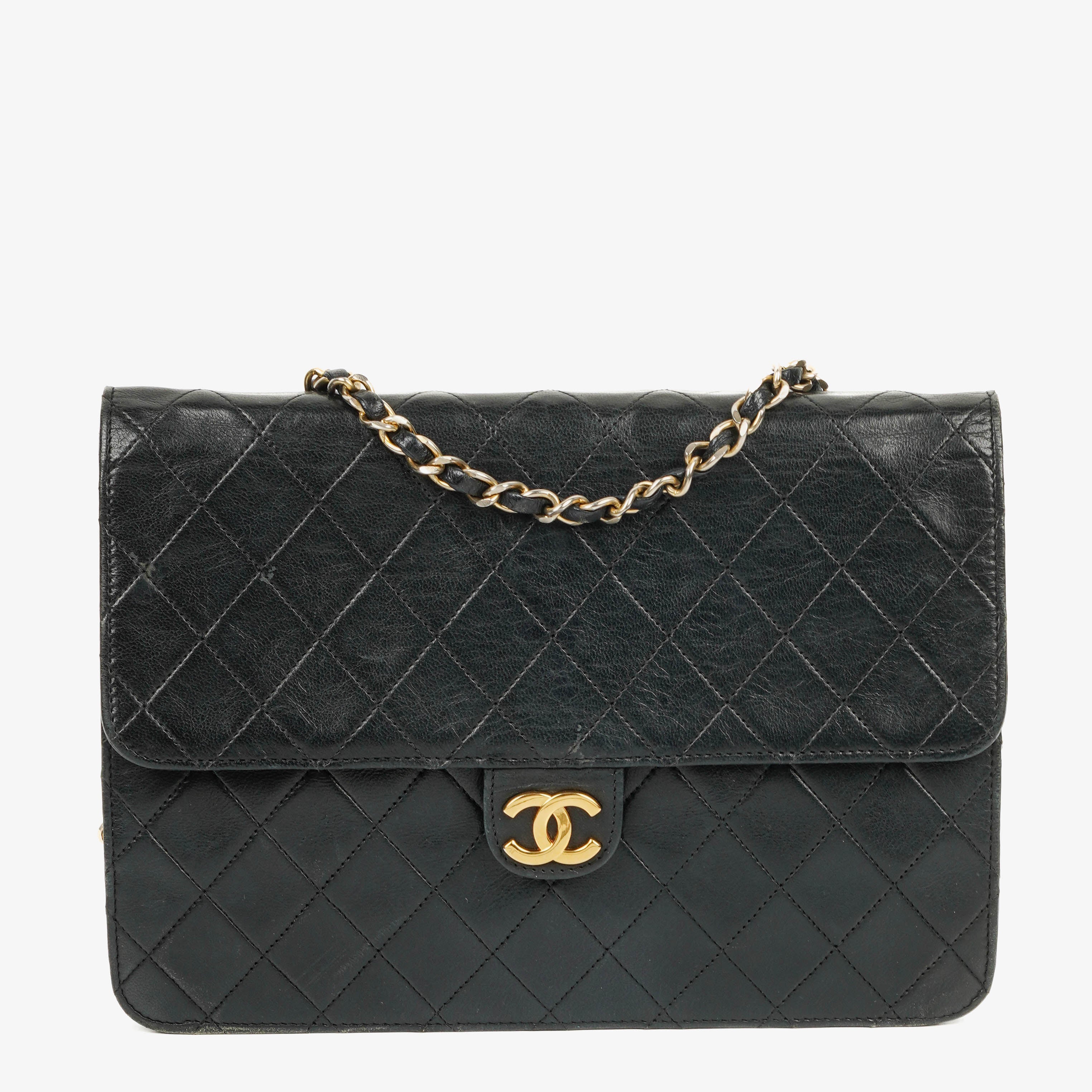Chanel Classic Single Flap Bag Quilted Lambskin With 24K Gold-Plated Hardware
