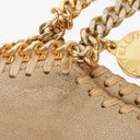 Stella McCartney Falabella Mini Tote Butter Cream Vegan Shaggy Deer Fold Over Bag