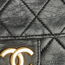 Sac classique à rabat simple en agneau matelassé avec ferrures plaquées or 24K Chanel