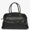 Chanel Black Biarritz Coated Canvas Quilted Large Duffle Bag&nbsp;