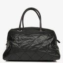 Chanel Black Biarritz Coated Canvas Quilted Large Duffle Bag&nbsp;