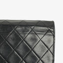 Sac classique à rabat simple en agneau matelassé avec ferrures plaquées or 24K Chanel