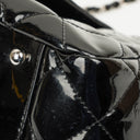 Chanel Reissue Accordion Black Quilted Patent Leather Flap Bag