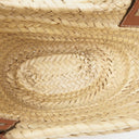 Loewe Neutral/Brown Small Raffia Basket Bag