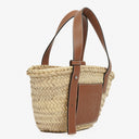 Loewe Neutral/Brown Small Raffia Basket Bag