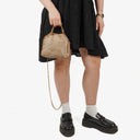 Stella McCartney Falabella Mini Tote Butter Cream Vegan Shaggy Deer Fold Over Bag