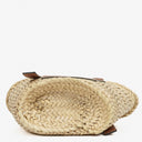 Loewe Neutral/Brown Small Raffia Basket Bag
