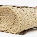 Loewe Neutral/Brown Small Raffia Basket Bag