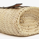 Loewe Neutral/Brown Small Raffia Basket Bag
