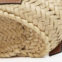 Loewe Neutral/Brown Small Raffia Basket Bag