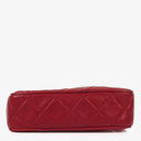 Chanel Camera Clutch Red Quilted Lambskin Tassel Bag