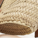 Loewe Neutral/Brown Small Raffia Basket Bag