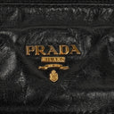 Prada Black Vitello Shine Leather Bag