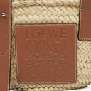 Loewe Neutral/Brown Small Raffia Basket Bag
