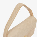 Chanel Double-Sided Flap Bag Beige Leather 24k Gold-Plated Hardware