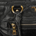 Prada Black Vitello Shine Leather Bag