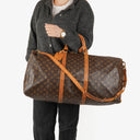 Louis Vuitton Keepall 60 Bandoulière Monogram Canvas Travel Bag