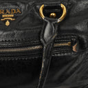 Prada Black Vitello Shine Leather Bag