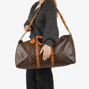 Louis Vuitton Keepall 60 Bandoulière Monogram Canvas Travel Bag