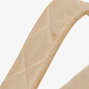 Chanel Double-Sided Flap Bag Beige Leather 24k Gold-Plated Hardware