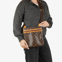 Louis Vuitton Bosphore Pochette Monogram Canvas Shoulder Bag