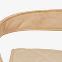Chanel Double-Sided Flap Bag Beige Leather 24k Gold-Plated Hardware