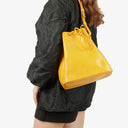 Louis Vuitton Petit Noe Yellow EPI Leather Shoulder Bag