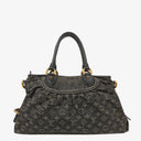 Louis Vuitton Neo Cabby MM Monogram Black Denim Bag