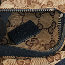 Gucci GG Beige/Orange/Navy Monogram Canvas Belt Bag
