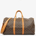 Louis Vuitton Keepall 50 Bandouliere Monogram Canvas Travel Bag