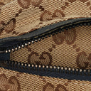 Gucci GG Beige/Orange/Navy Monogram Canvas Belt Bag
