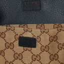 Gucci GG Beige/Orange/Navy Monogram Canvas Belt Bag
