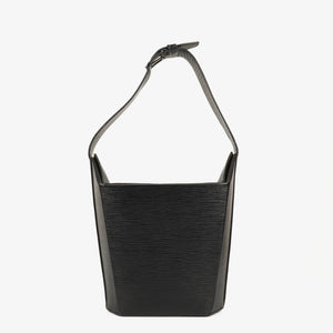 Louis Vuitton Sac Seau Black EPI Leather Bag