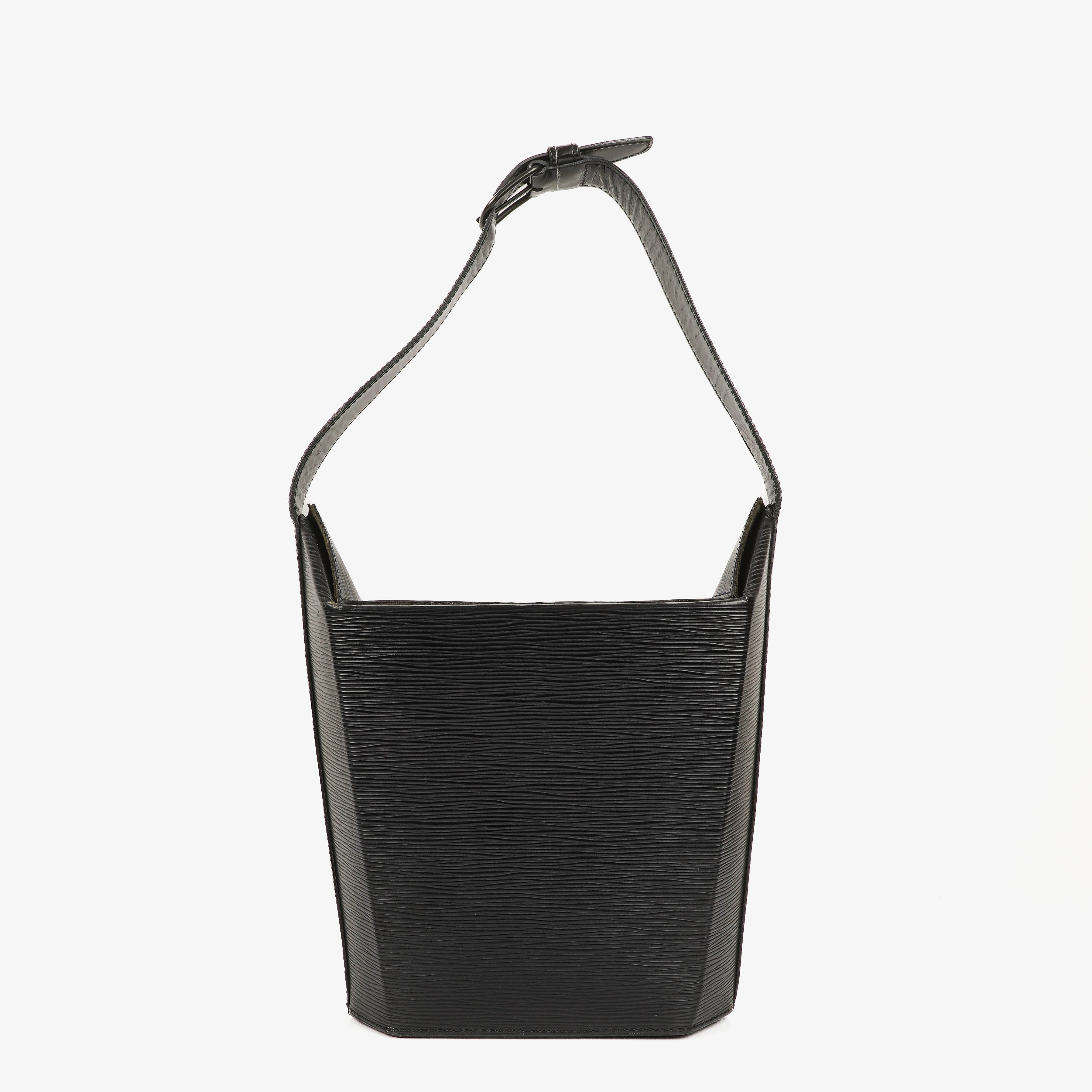 Louis Vuitton Sac Seau Black EPI Leather Bag