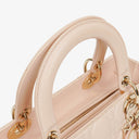 Christian Dior Medium Lady Dior Powder Pink Cannage Quilted Leather Bag