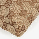 Gucci GG Beige/Orange/Navy Monogram Canvas Belt Bag