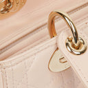Christian Dior Medium Lady Dior Powder Pink Cannage Quilted Leather Bag