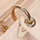 Christian Dior Medium Lady Dior Powder Pink Cannage Quilted Leather Bag