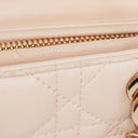 Christian Dior Medium Lady Dior Powder Pink Cannage Quilted Leather Bag