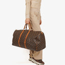 Louis Vuitton Keepall 55 Monogram Canvas Travel Bag