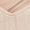 Christian Dior Medium Lady Dior Powder Pink Cannage Quilted Leather Bag