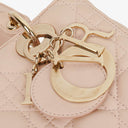 Christian Dior Medium Lady Dior Powder Pink Cannage Quilted Leather Bag