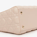 Christian Dior Medium Lady Dior Powder Pink Cannage Quilted Leather Bag