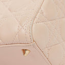 Christian Dior Medium Lady Dior Powder Pink Cannage Quilted Leather Bag