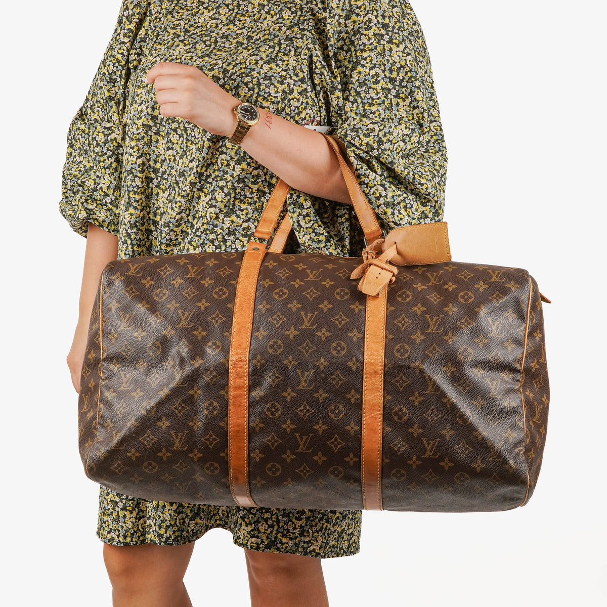 Louis Vuitton Sac Souple 55 Monogram Canvas Travel Bag