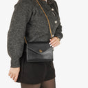 Dior Leather Chain Black Shoulder Bag